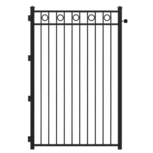 Pedestrian Metal Gate _ Rings On-Off Design _ Canadian Crafted Excellence_MF-MG-011