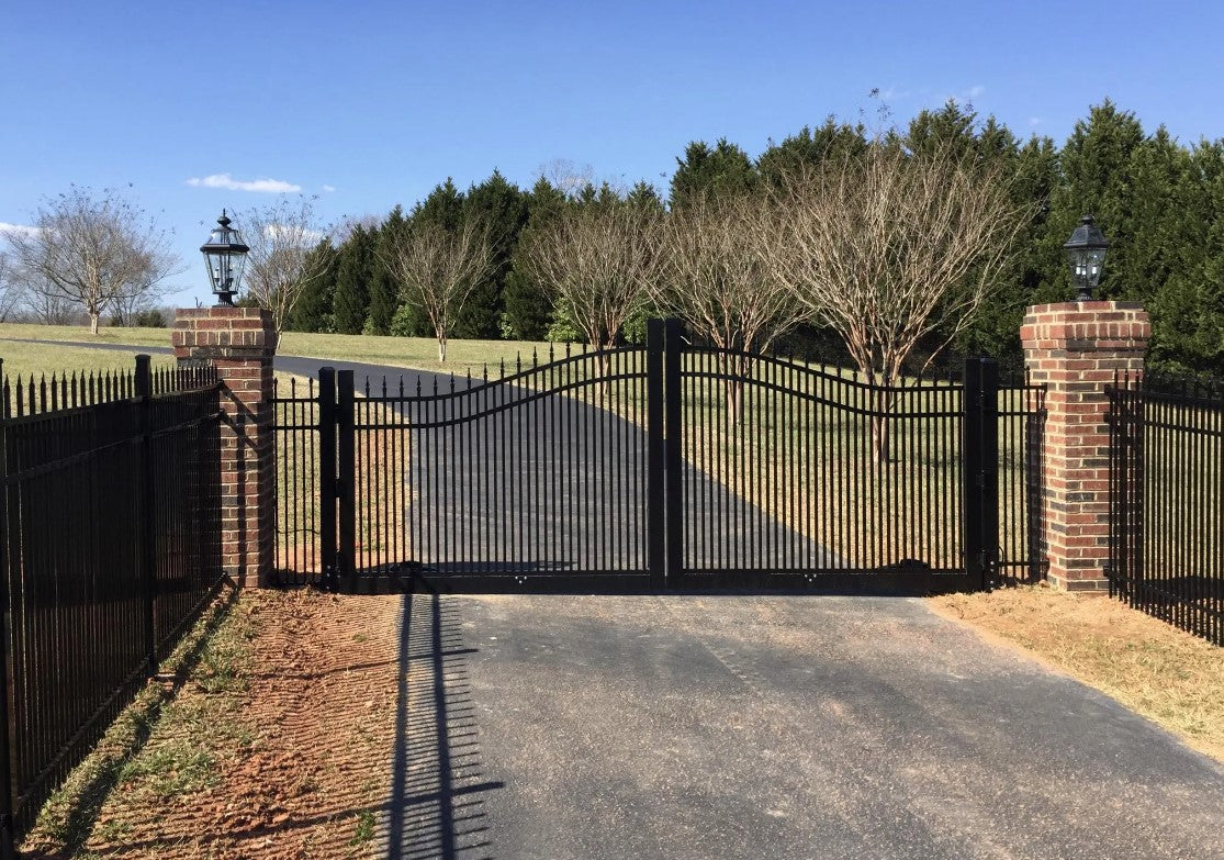 Flow Style Heavy Duty Metal Driveway Gate _ Canadian Crafted Excellence _ GG-076