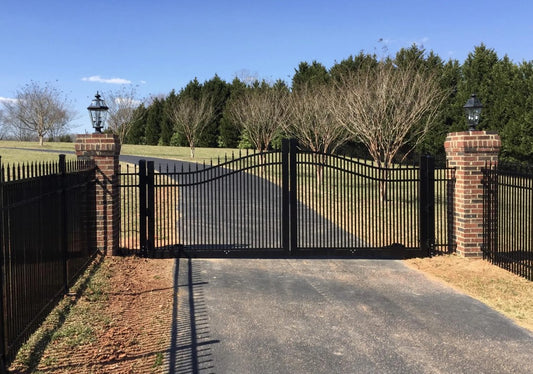Flow Style Heavy Duty Metal Driveway Gate _ Canadian Crafted Excellence _ GG-076