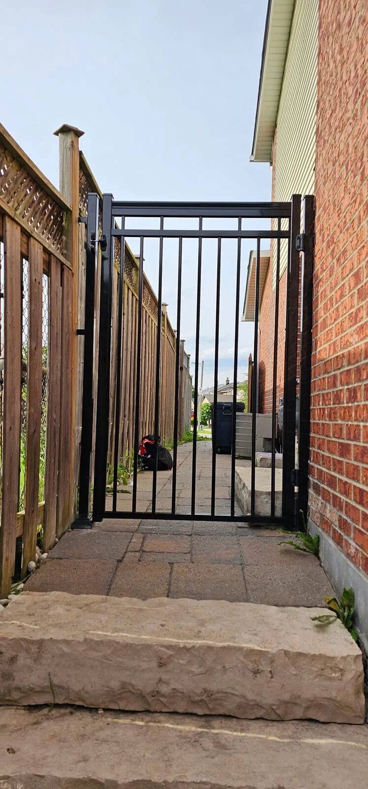 Pedestrian Metal Gate _ Tracks Design _ Canadian Crafted Excellence_MF-MG-008