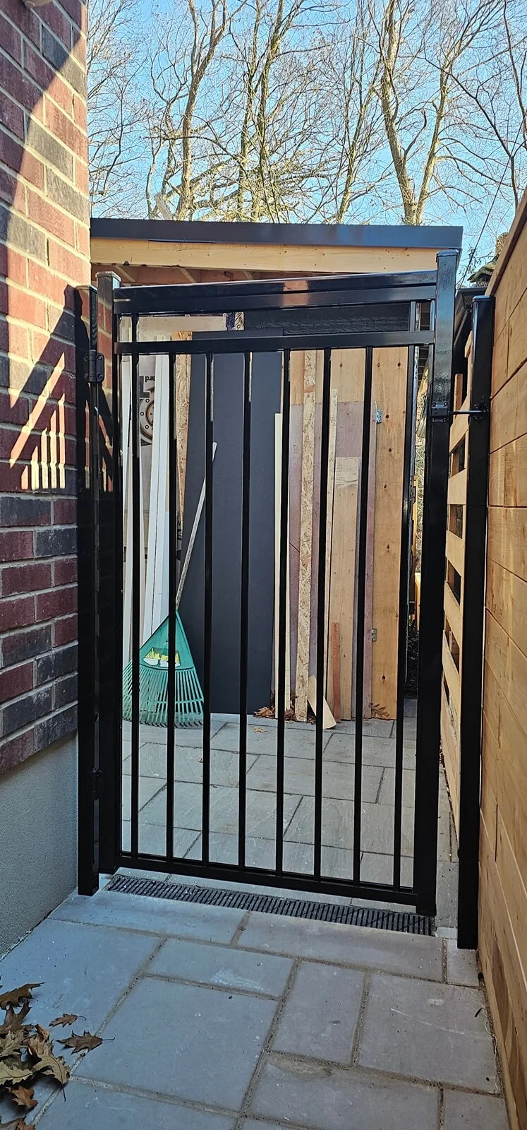 Pedestrian Metal Gate _ Tracks Design _ Canadian Crafted Excellence_MF-MG-008