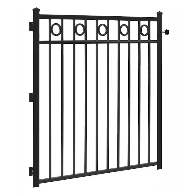 Pedestrian Metal Gate _ Rings On-Off Design _ Canadian Crafted Excellence_MF-MG-011