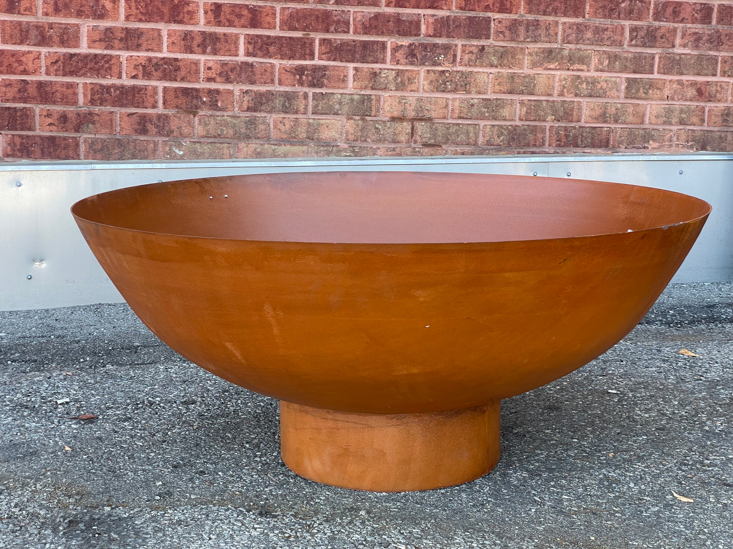 Mature 47'' inches Huge, Deep, Thick Fire pit _Heavy Duty Corten Weathered Steel _ Custom Canadian Product _ MF-FP-002