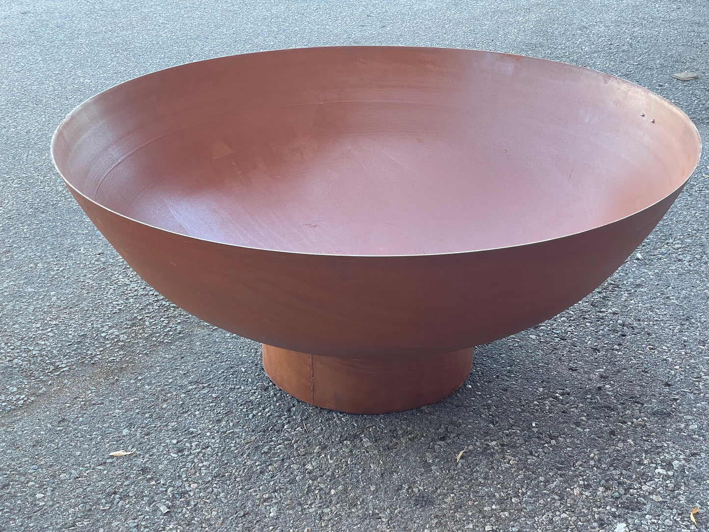 Mature 47'' inches Huge, Deep, Thick Fire pit _Heavy Duty Corten Weathered Steel _ Custom Canadian Product _ MF-FP-002