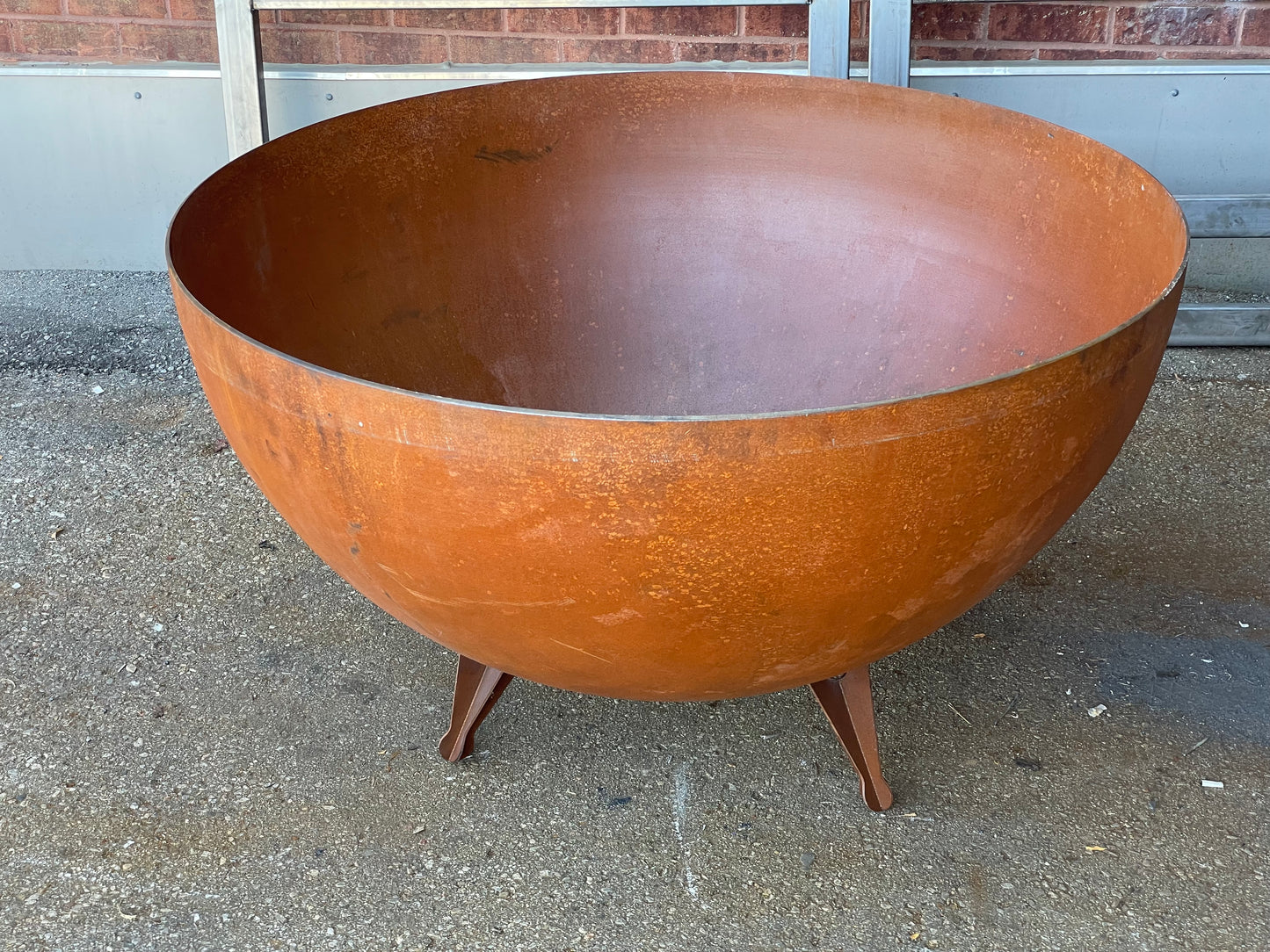 Elegant 40''-47''in Huge, Deep & Thick Fire pit _Heavy Duty Corten Weathered Steel _ Custom Canadian Product _ MF-FP-001