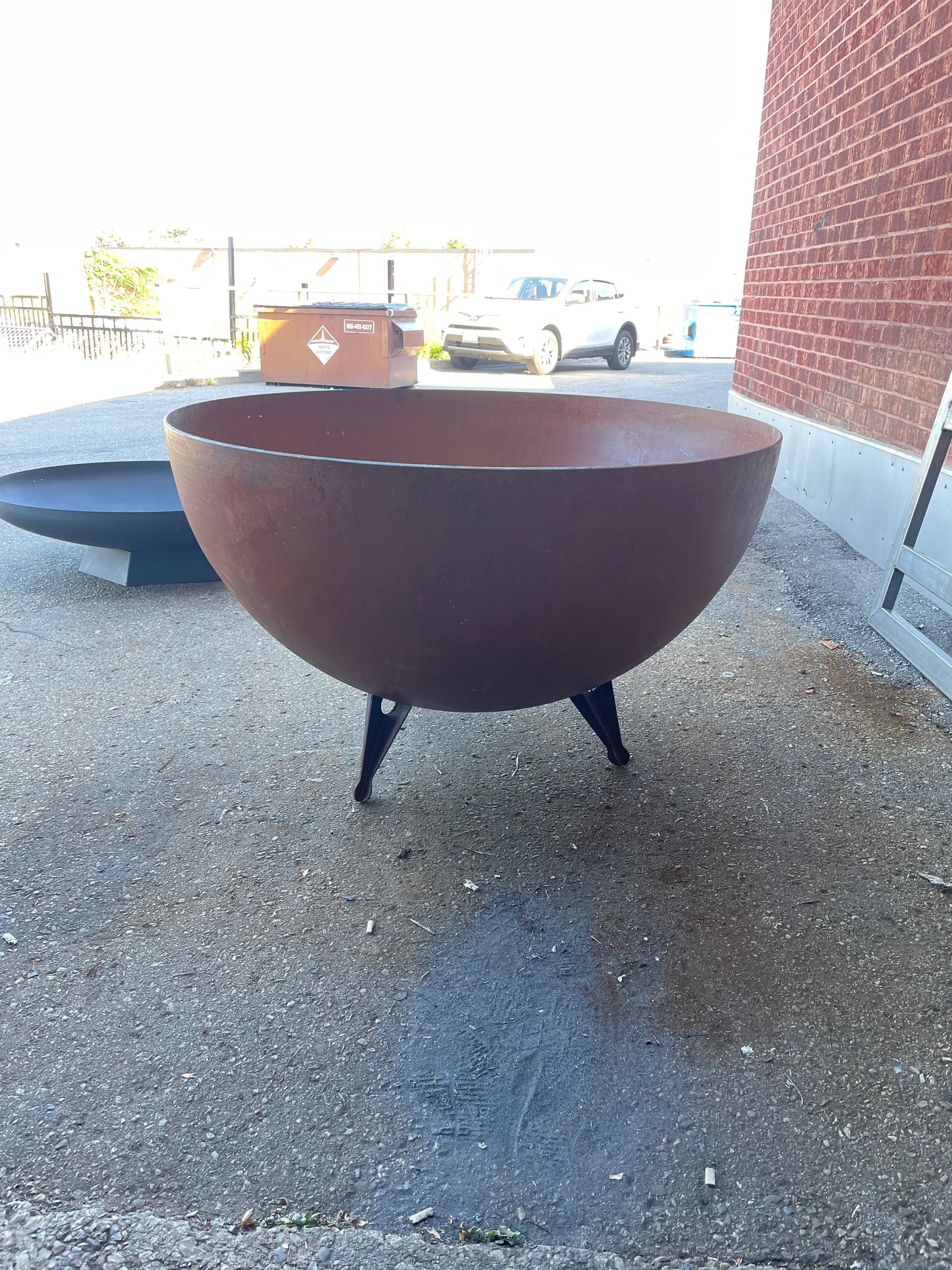 Elegant 40''-47''in Huge, Deep & Thick Fire pit _Heavy Duty Corten Weathered Steel _ Custom Canadian Product _ MF-FP-001