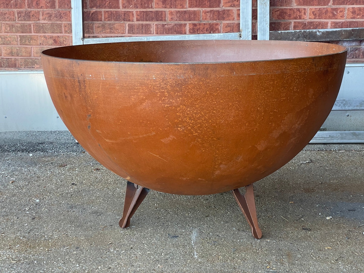 Elegant 40''-47''in Huge, Deep & Thick Fire pit _Heavy Duty Corten Weathered Steel _ Custom Canadian Product _ MF-FP-001