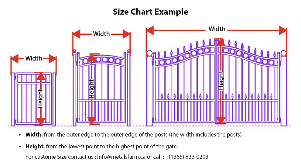 Pedestrian Metal Gate _ Quatro Design _ Canadian Crafted Excellence_MF-MG-009