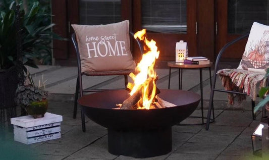 Mature 47'' inches Huge, Deep, Thick Fire pit _Heavy Duty Corten Weathered Steel _ Custom Canadian Product _ MF-FP-002