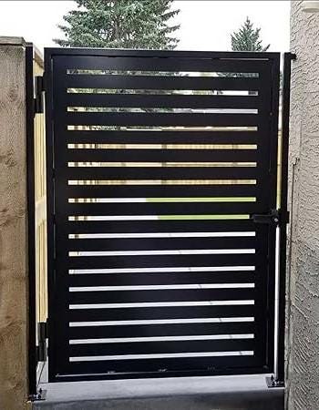 Fancy Man Gate Design _ Pedestrian Metal Gate _ Canadian Crafted Excellence_MF-MG-003
