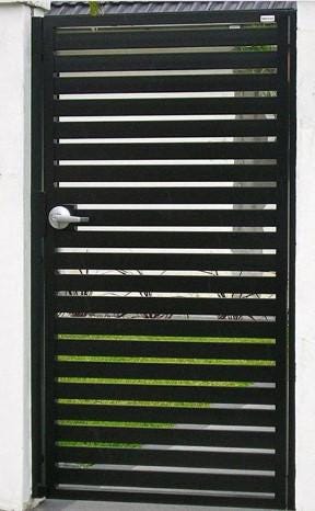 Fancy Man Gate Design _ Pedestrian Metal Gate _ Canadian Crafted Excellence_MF-MG-003