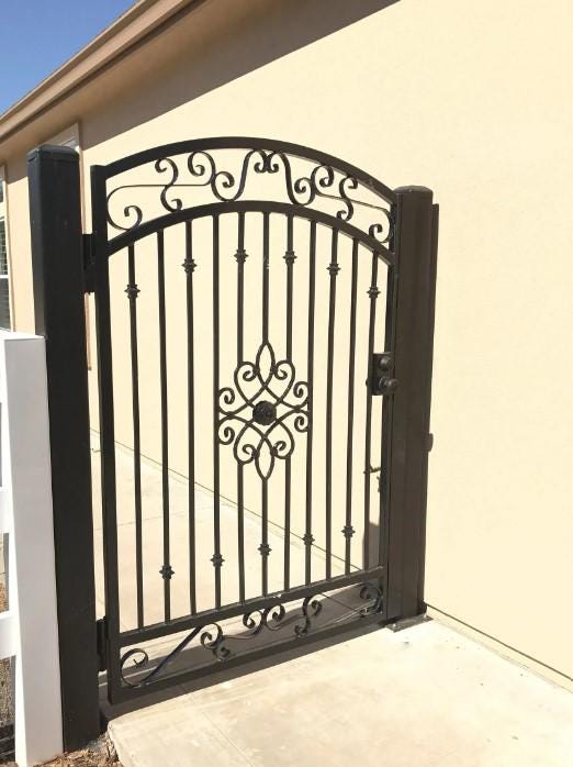 Traditional Design _ Pedestrian Metal Gate _ Canadian Crafted Excellence_MF-MG-001