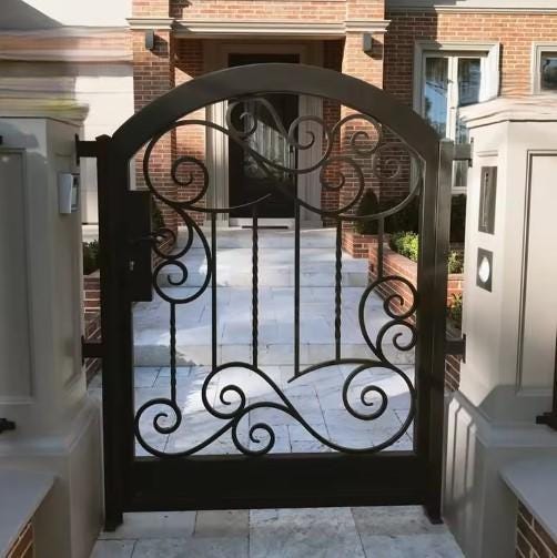 Beautiful Simple Gate _ Pedestrian Metal Gate _ Canadian Crafted Excellence_MF-MG-005