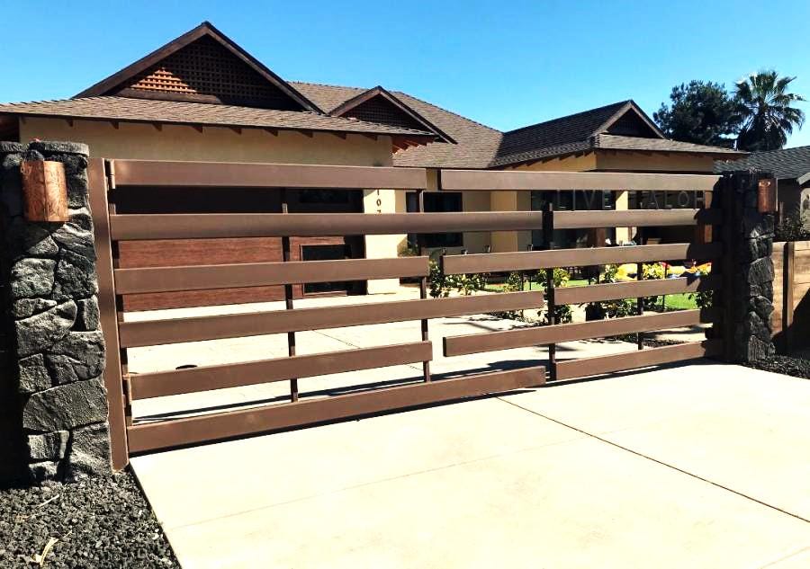 Elegant Metal Driveway Gate _ Entry Swing Gate - GG-063