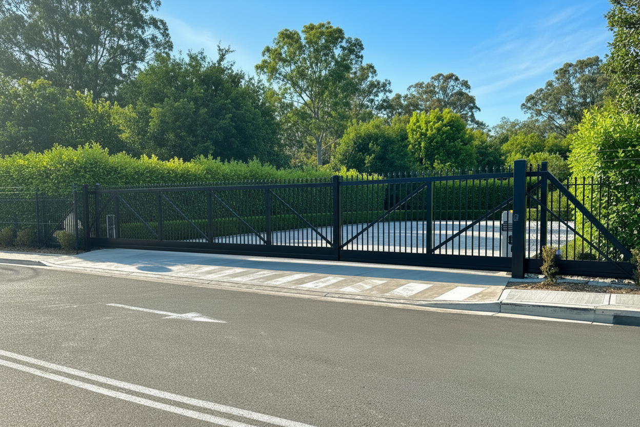 Industrial Cantilever Sliding and Swing Galvanized Gate