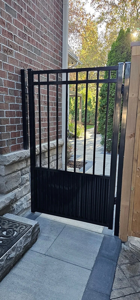 Pedestrian Metal Gate _ Quatro Design _ Canadian Crafted Excellence_MF-MG-009