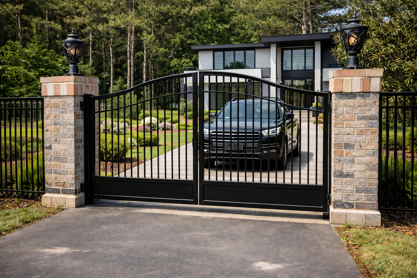 Cool Style Steel Entry Gate _ Canadian Crafted Excellence_GG-074