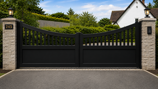 Stylish Heavy Duty Steel Driveway Gate _ Canadian Crafted Excellence _ GG-071