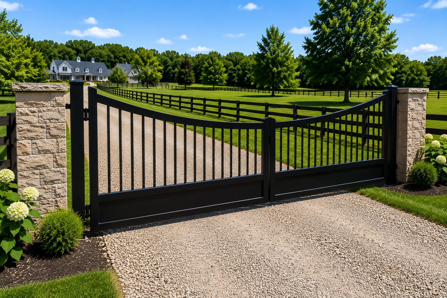 Rome Style Heavy-Duty Steel Driveway Gate – GG-191