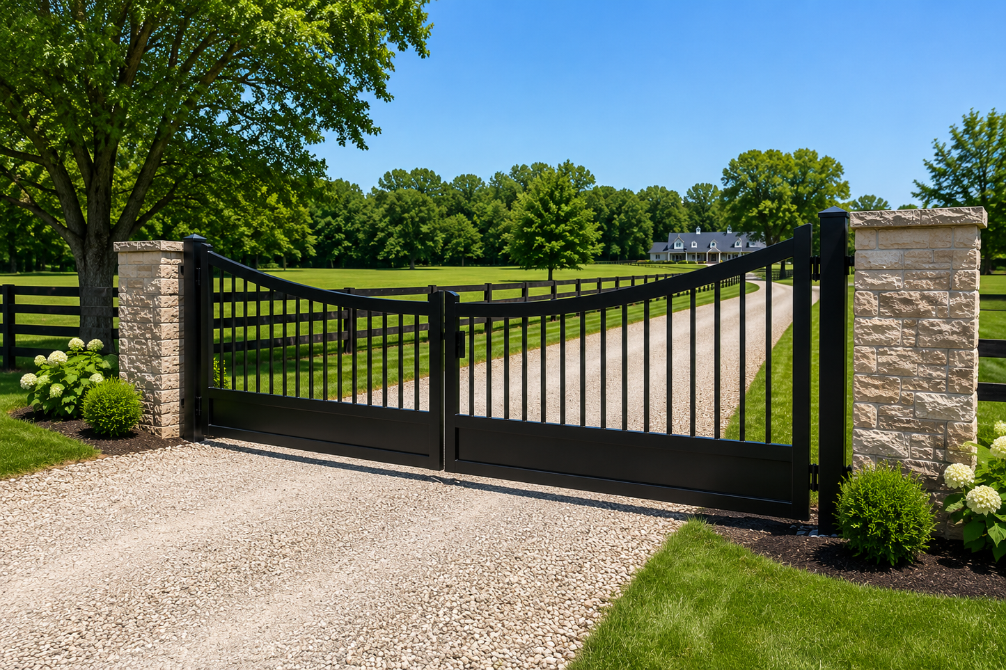 Rome Style Heavy-Duty Steel Driveway Gate – GG-191