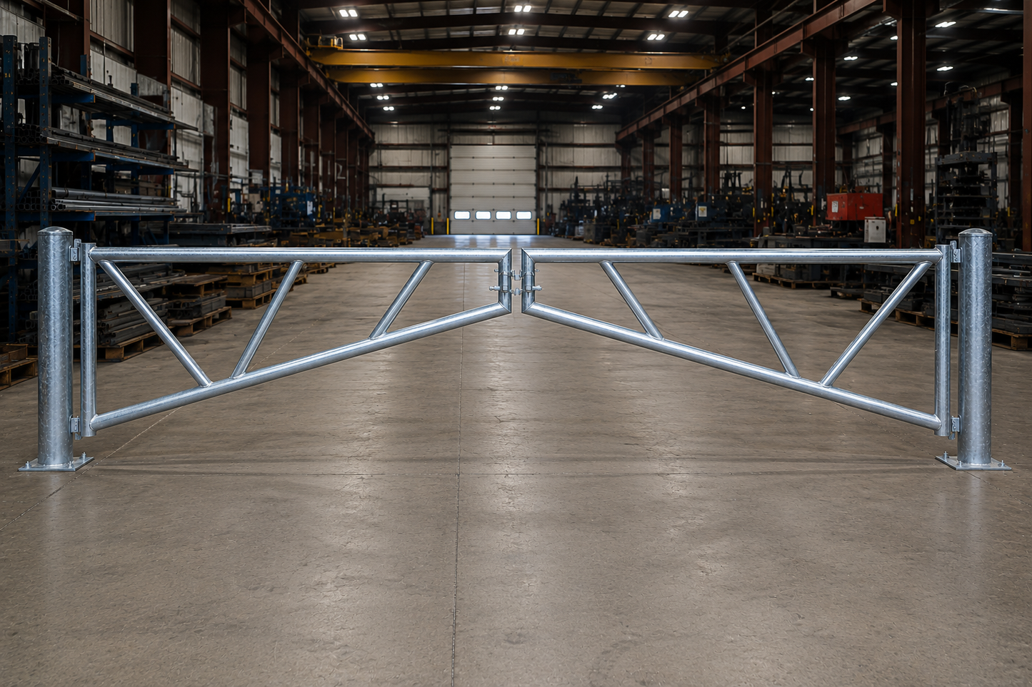 Industrial Automatic Barrier Gate — Heavy Duty Galvanized | Commercial & Parking Control | MF-BG-001