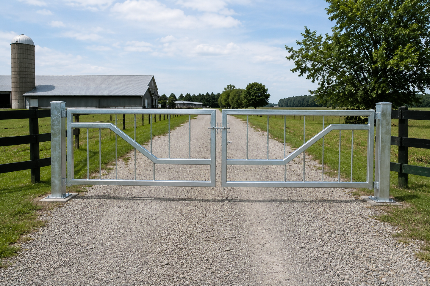 Industrial Automatic Barrier Gate — Heavy Duty Galvanized | Commercial & Parking Control | MF-BG-001