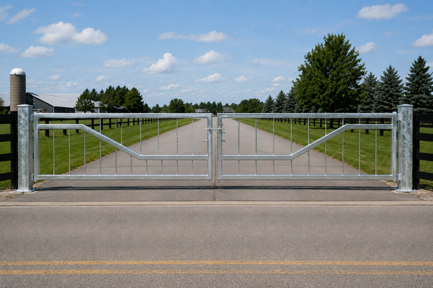 Industrial Automatic Barrier Gate — Heavy Duty Galvanized | Commercial & Parking Control | MF-BG-001