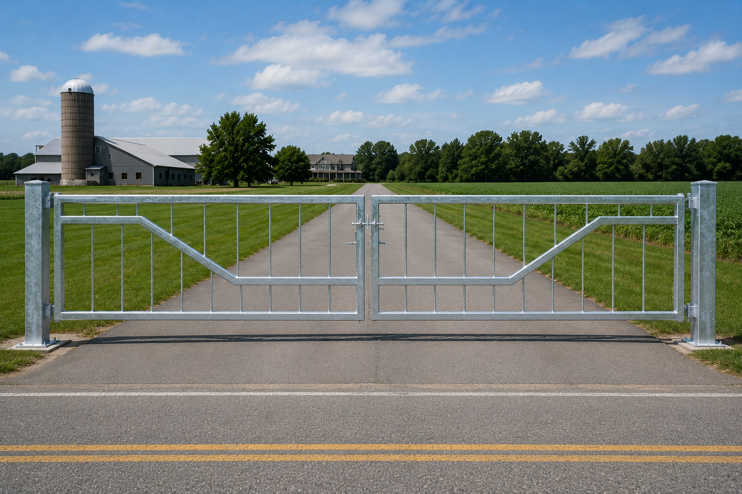 Industrial Automatic Barrier Gate — Heavy Duty Galvanized | Commercial & Parking Control | MF-BG-001