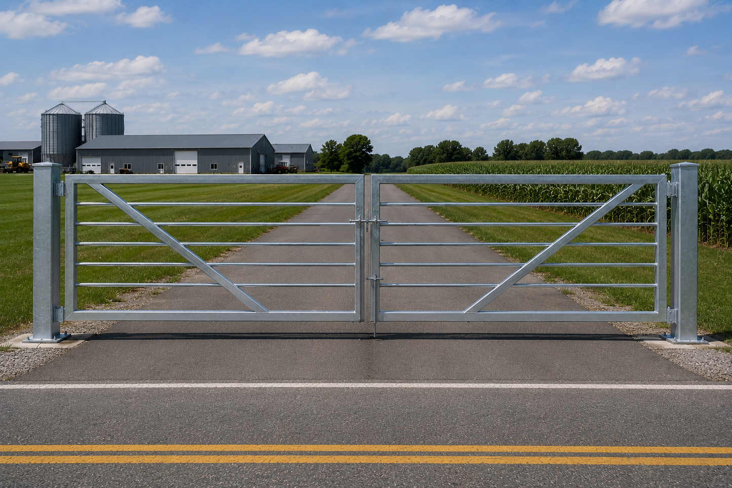 Industrial Automatic Barrier Gate — Heavy Duty Galvanized | Commercial & Parking Control | MF-BG-001