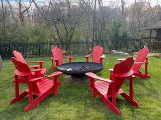 48" & 60" Well-Designed Corten Steel Fire Pit — XXL Outdoor Fire Pit Canada | MF-FP-004