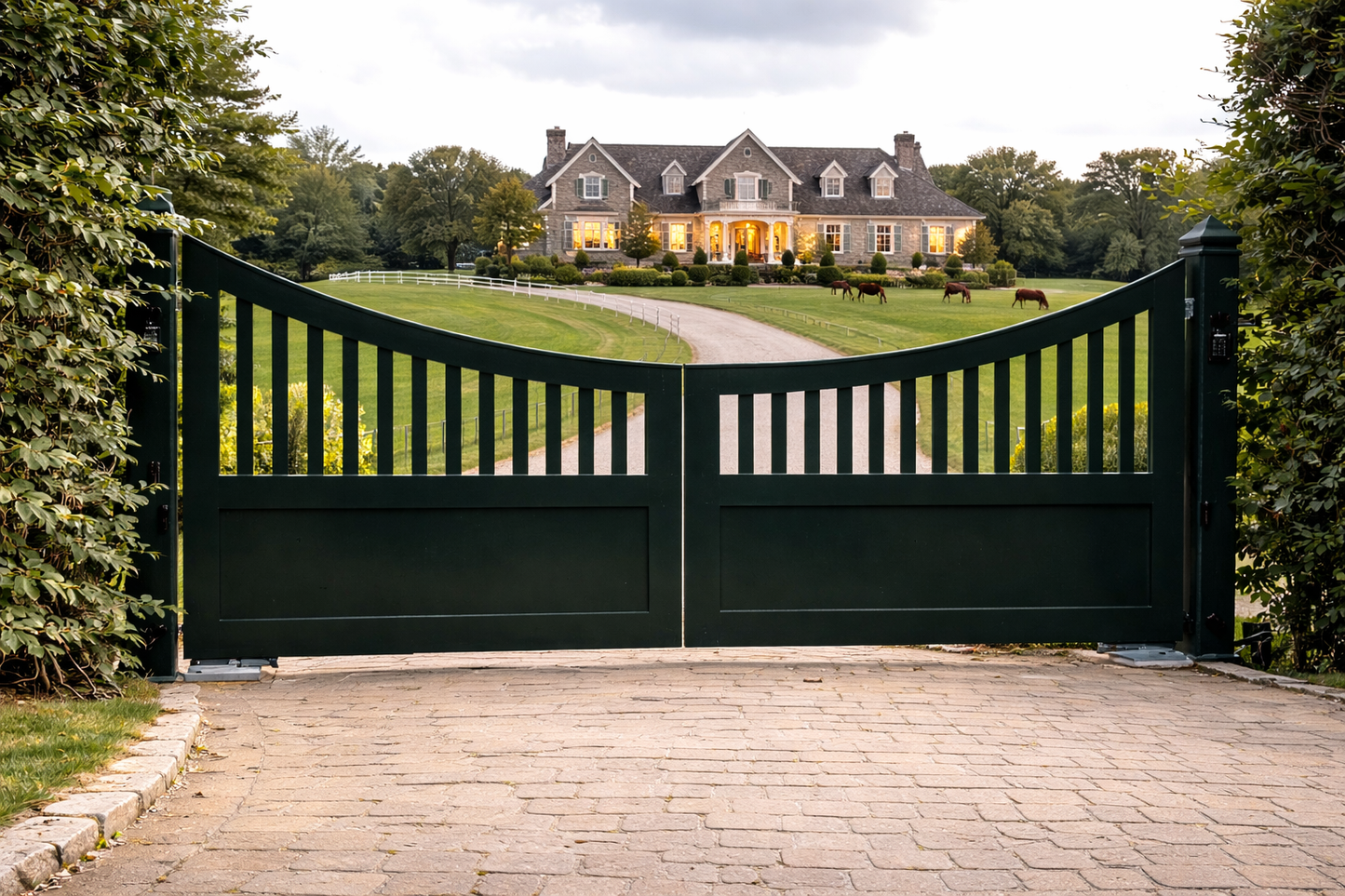 A Loud steel Entry Gate _ Heavy Duty _ Canadian Crafted Excellence _ GG-372