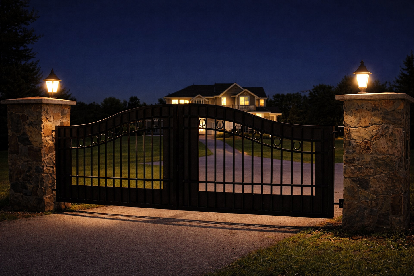 Driveway Metal Gate / Swing Gate - Steed Design - GG - 0601