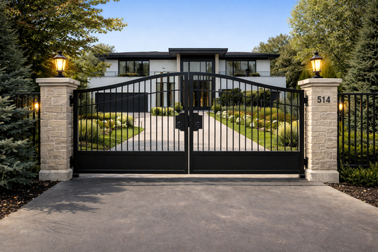 NiceOne Design - Metal Driveway Gate _ Heavy Duty _ Canadian Crafted Excellence _ GG-1025
